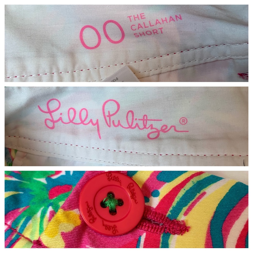 Lilly Pulitzer Callahan Shorts Jungle Tumble Palm - Picture 7 of 8
